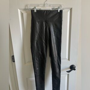 Black Faux Leather Leggings